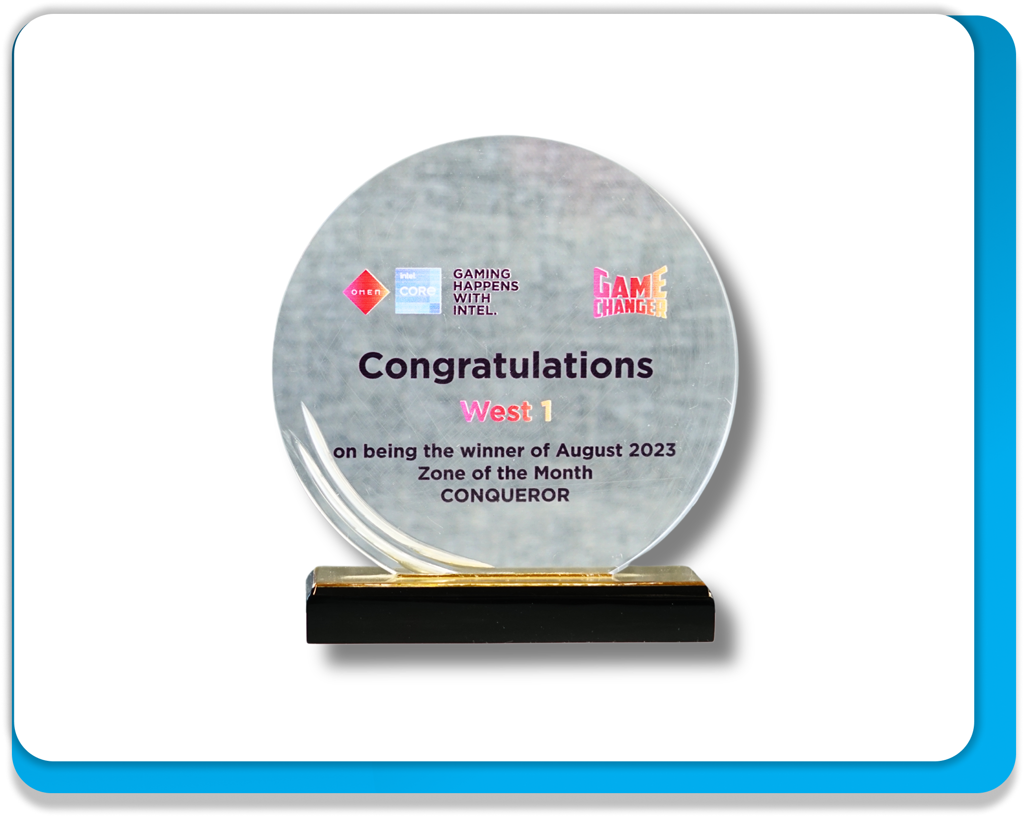 Conqueror, WEST1, Zone of the Month